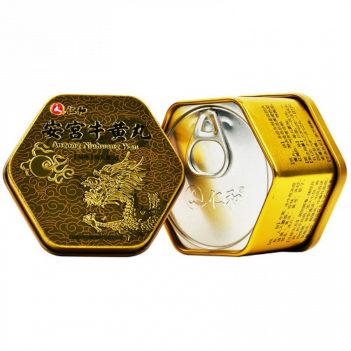 仁和安宫牛黄丸(金衣)3g*1丸价格及说明书-功效与作用-亮健好药网