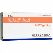 伊达力 厄贝沙坦片 75mg*12片/板