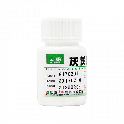 云鹏灰黄霉素片01g100片