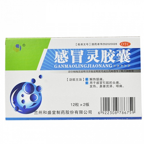 和盛堂 感冒灵胶囊 0.5g*24粒