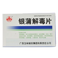 玉林 银蒲解毒片 0.36g*12片*2板