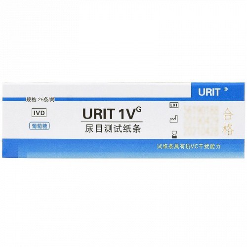 优利特 葡萄糖URIT（1VG尿目测试纸条）25条