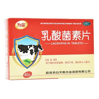 为宝 乳酸菌素片 0.4g*40片