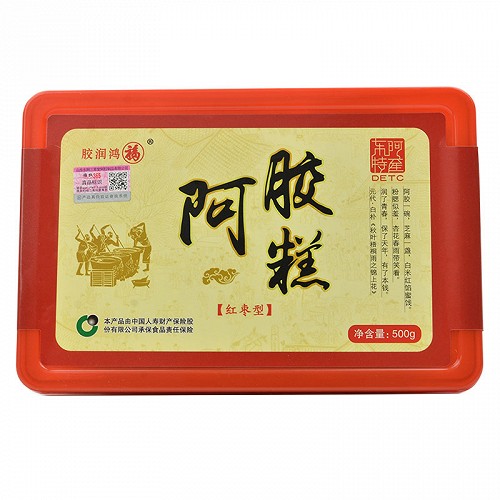 胶润鸿福 阿胶糕（红枣型） 500g