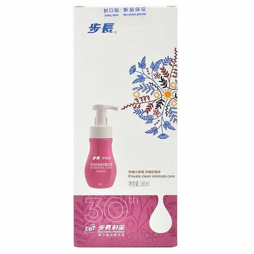 步长 孕洁舒祛味抑菌洗液 (免洗泡沫型) 160ml