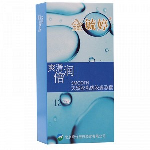 金毓婷 爽滑倍润 天然胶乳橡胶避孕套 12只（精装）