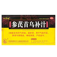 十万山 参芪首乌补汁 15ml*9支