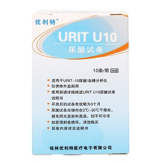 优利特 URIT-U10尿酸试条 10条