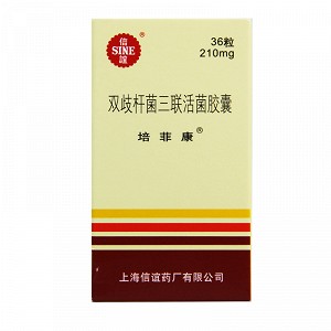 培菲康 双歧杆菌三联活菌胶囊 0.21g*36粒