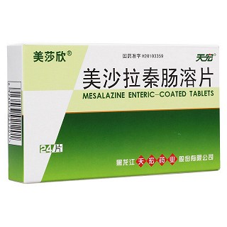 美莎欣 美沙拉秦肠溶片 0.25g*24片