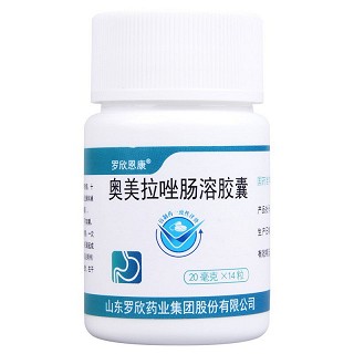 罗欣恩康  奥美拉唑肠溶胶囊 20mg*14粒