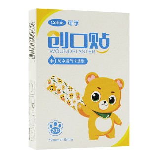 可孚 创口贴（防水透气卡通型） 72mm*19mm*20片