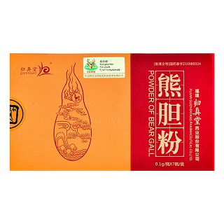 归真堂 熊胆粉 0.1g*7瓶