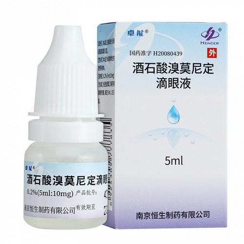 卓能 酒石酸溴莫尼定滴眼液 5ml