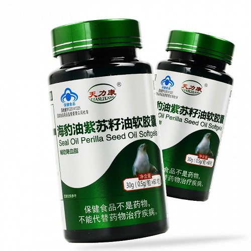 天力康 海豹油紫苏籽油软胶囊 0.5g*60粒