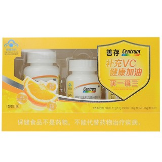 善存维生素C咀嚼片（橙子味） 90片+15片+15片