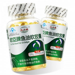 杜张 欧臣牌鱼油软胶囊 1000mg*100粒