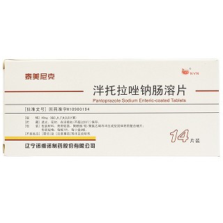 泰美尼克 泮托拉唑钠肠溶片 40mg*14片