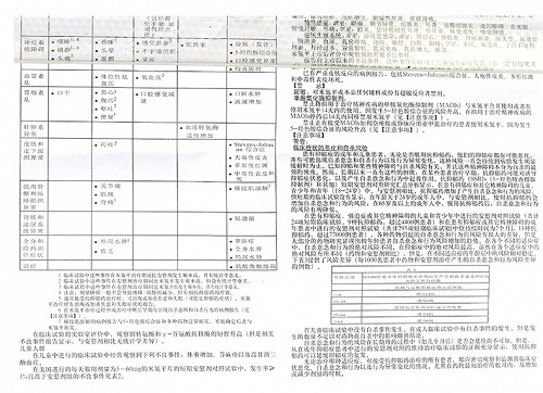 米尔宁米氮平片15mg*20片价格及说明书