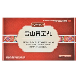 雪山胃宝丸 0.25g*24丸*2板