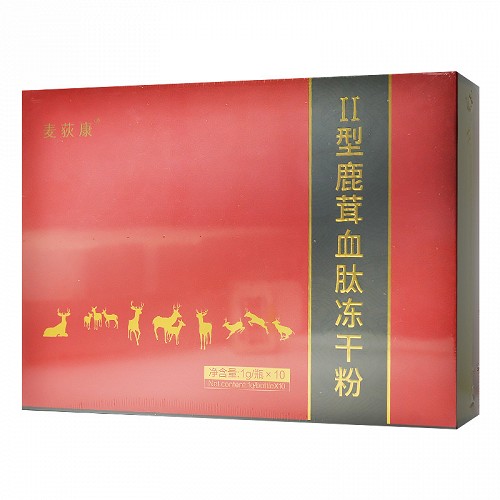 麦荻康 Ⅱ型鹿茸血肽冻干粉(会员专享) 10g(1g*10瓶)