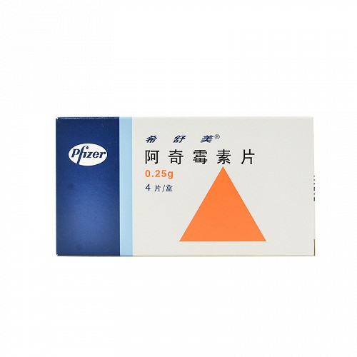 希舒美阿奇霉素片025g4片