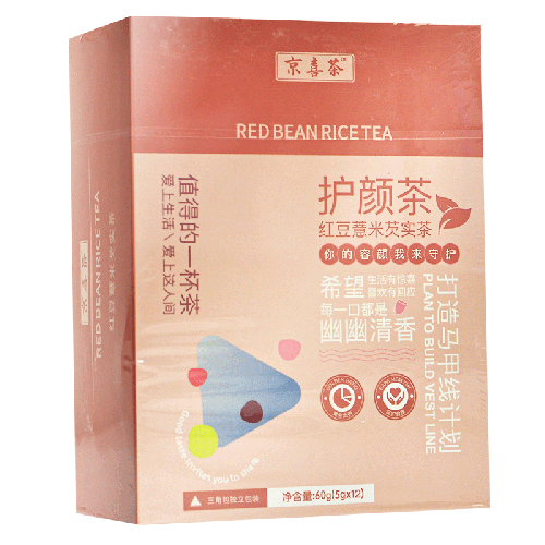 京喜茶 护颜茶红豆薏米芡实茶(代用茶) 60g(5g*12)