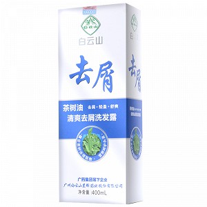 白云山 茶树油清爽去屑洗发露 400ml