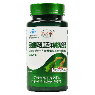 百合康牌苦瓜西洋参铬软胶囊 0.5g*60粒