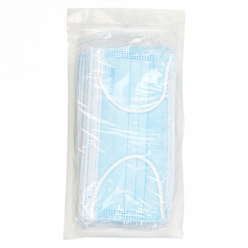 金士达 一次性使用医用外科口罩(KSC-21-C型) 17.5cm*9.5cm*10只（蓝色）