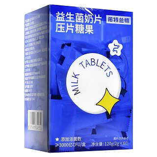 诺特兰德 益生菌奶片压片糖果 2g*60片