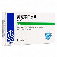 查看详情枢贝 奥氮平口崩片 10mg*7片奥氮平适用于治疗精神分裂症.