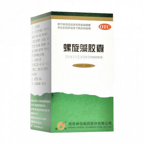 林恒 螺旋藻胶囊 0.35g*100粒