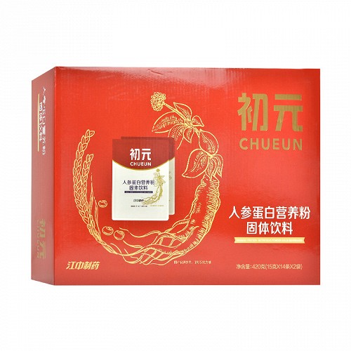 初元 人参蛋白营养粉（固体饮料） 420g(15g*14条*2袋)