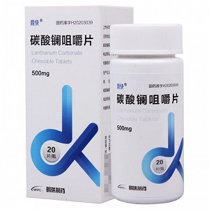 鼎快 碳酸镧咀嚼片 500mg*20片