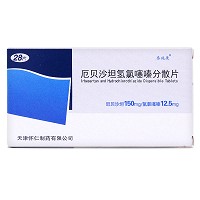 泰施康 厄贝沙坦氢氯噻嗪分散片 28片