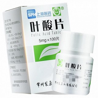 常药 叶酸片 5mg*100片