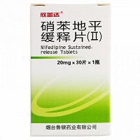 欣盖达 硝苯地平缓释片(Ⅱ) 20mg*30片*1瓶