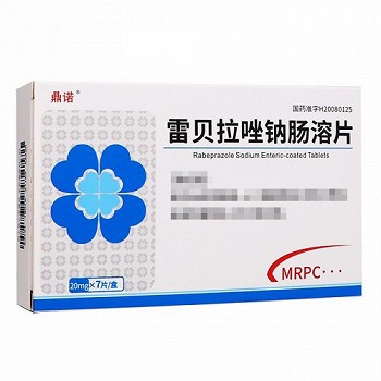 鼎诺 雷贝拉唑钠肠溶片 20mg*7片