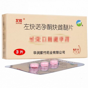艾悦 左炔诺孕酮炔雌醚片 3片