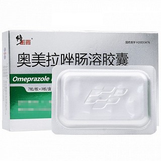 奥美拉唑肠溶胶囊 20mg*7粒*3板