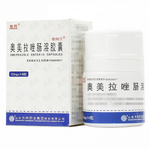 东方明 奎阳宁 奥美拉唑肠溶胶囊 20mg*14粒（瓶）