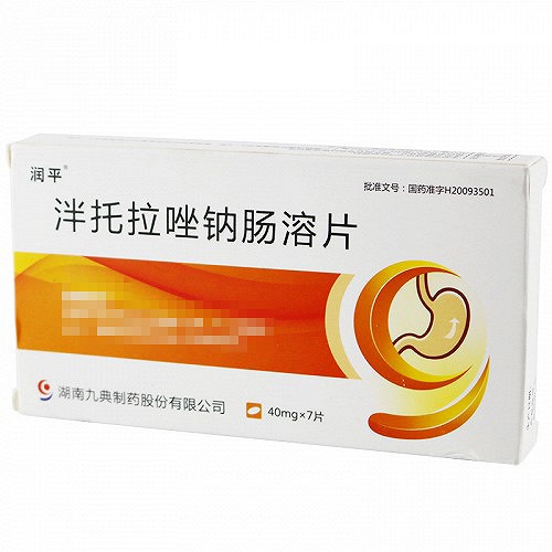 润平 泮托拉唑钠肠溶片 40mg*7片