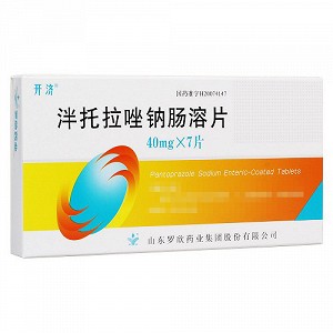 开济 泮托拉唑钠肠溶片 40mg*7片