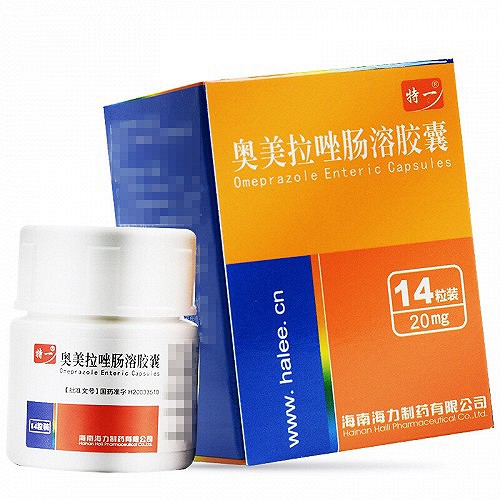 特一  奥美拉唑肠溶胶囊 20mg*14粒