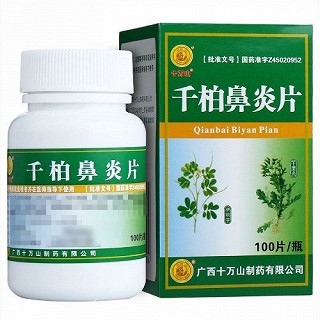 十万山 千柏鼻炎片（糖衣） 100片 