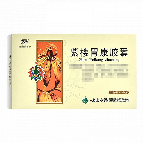 云丰 紫楼胃康胶囊 0.45g*12粒*2板