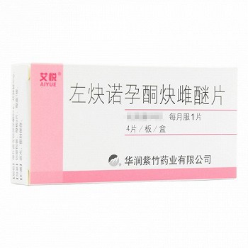 艾悦 左炔诺孕酮炔雌醚片 4片