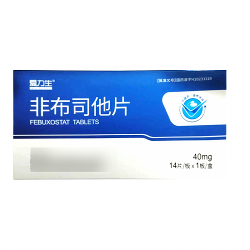 爱力生 非布司他片 40mg*14片*1板