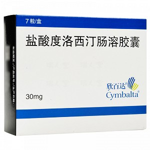 欣百达 盐酸度洛西汀肠溶胶囊 30mg*7粒